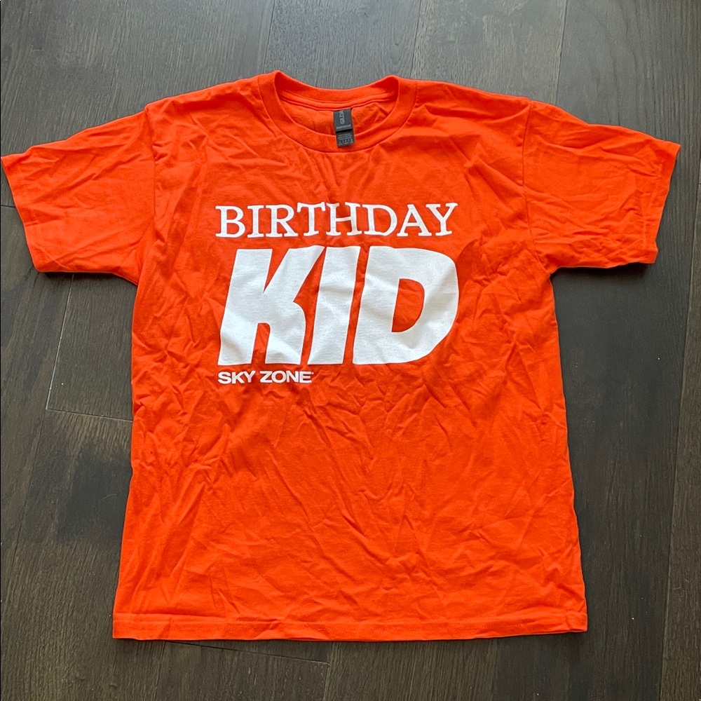 Orange Sky Zone Birthday Kid T-Shirt, NWOT